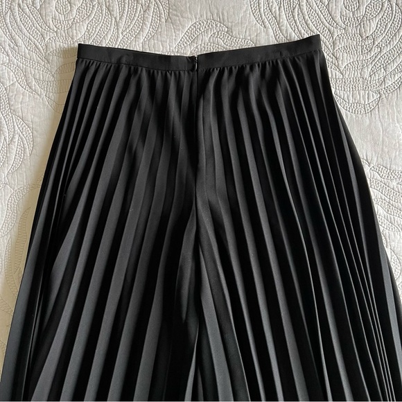 Ralph Lauren Black Label - Pleated Wide Leg Trousers - Black - Picture 9 of 13